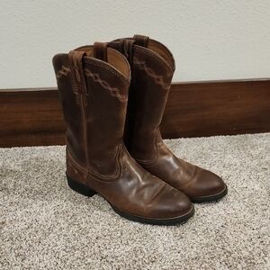Ariat Women's Brown Leather Ankle Boots